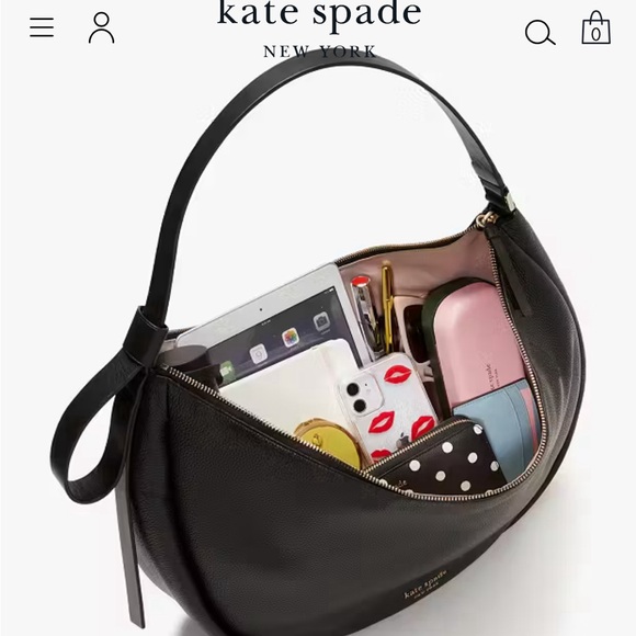 NWT KATE SPADE SMILE Large Shoulder Bag in Black!! Never used!! - Picture 15 of 15